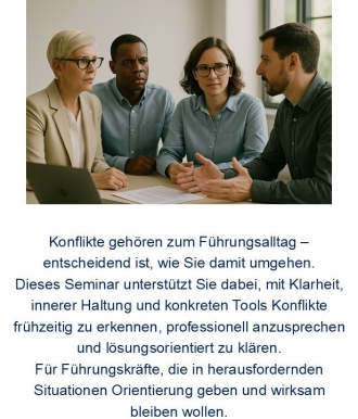 Souver&auml;n f&uuml;hren in Konflikten &ndash; Klarheit, Haltung, L&ouml;sungskompetenz